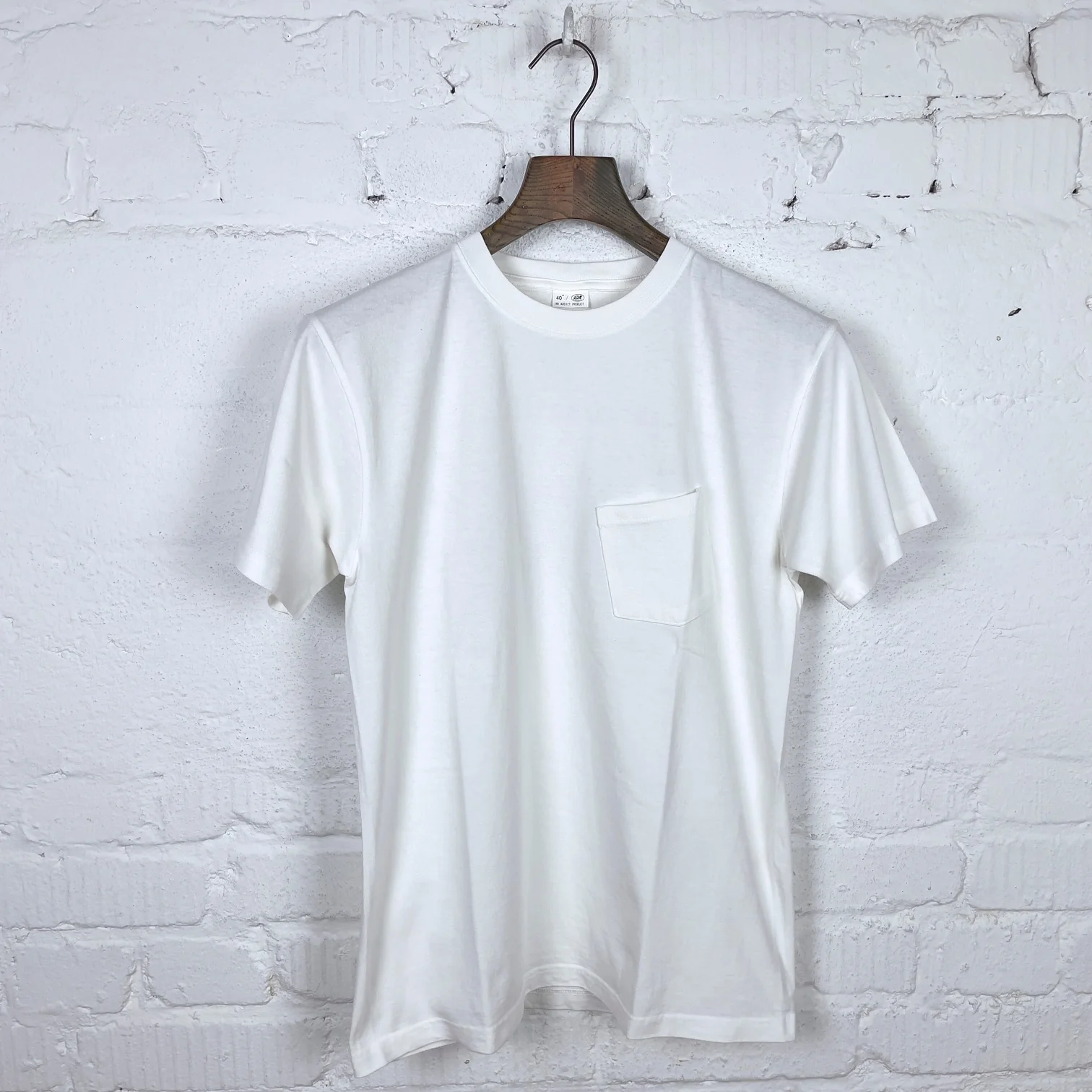 addict clothes | acv-csp00 white acvm pocket tee - Image 3