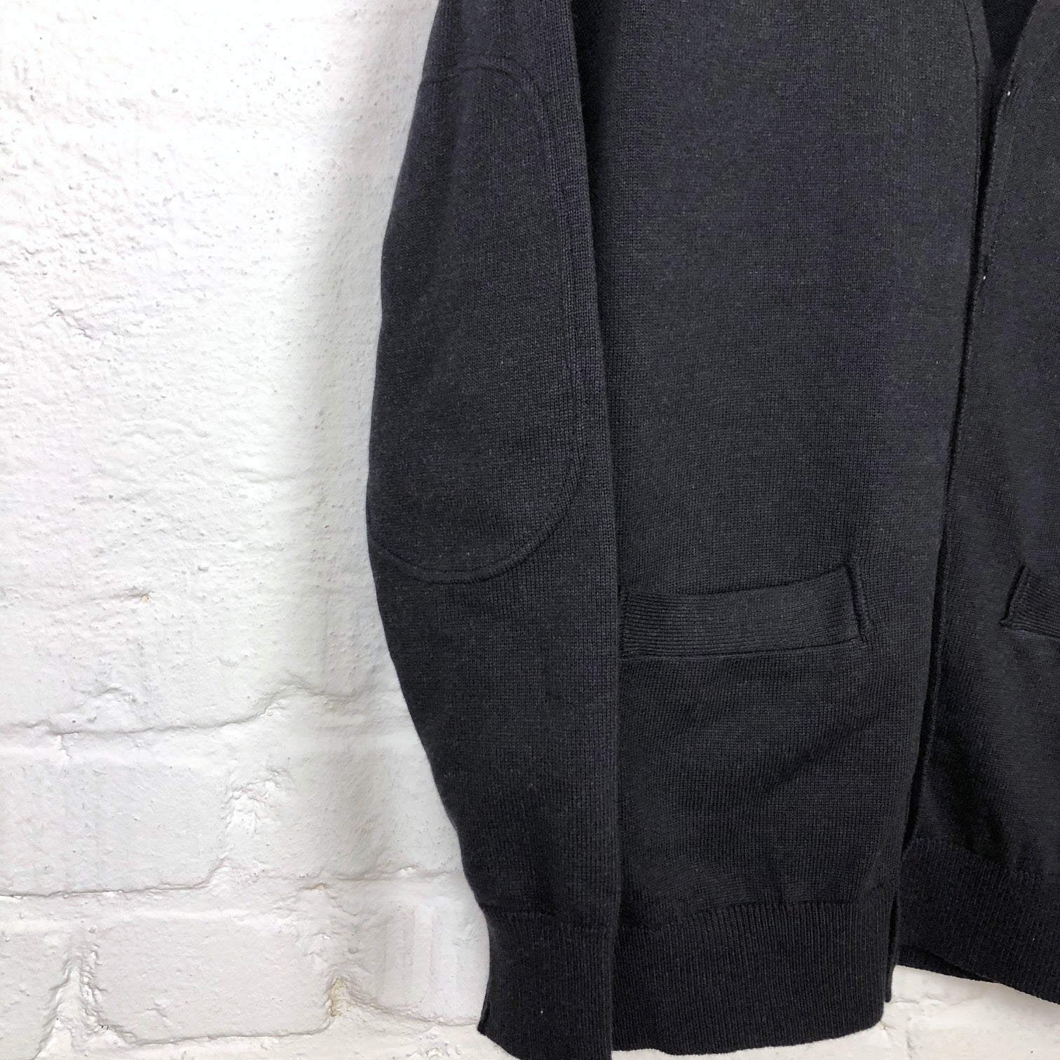 addict clothes | acv-kn05 monogram cardigan black - Image 4