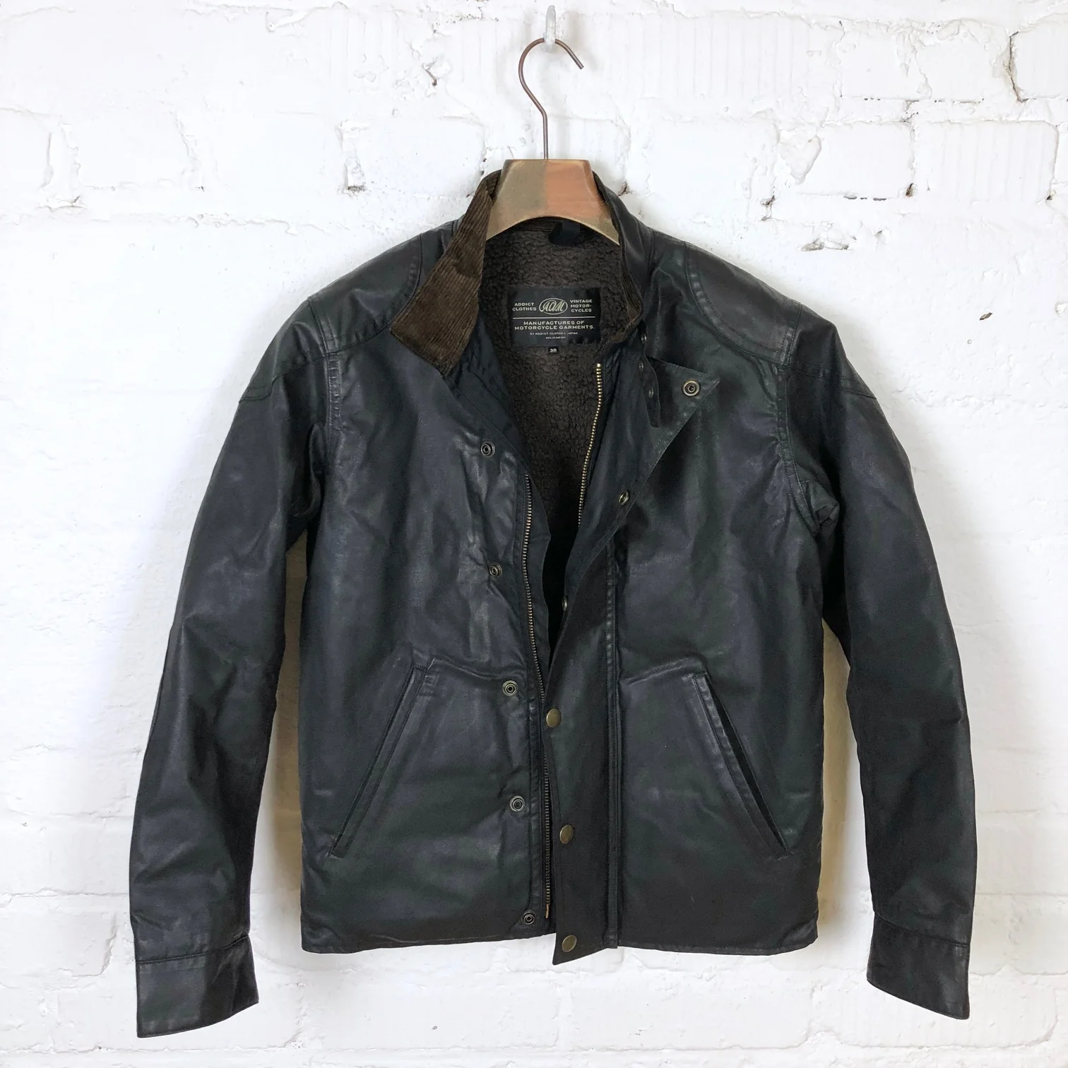 addict clothes | acv-wx04 waxed cotton ulster jacket - Image 5