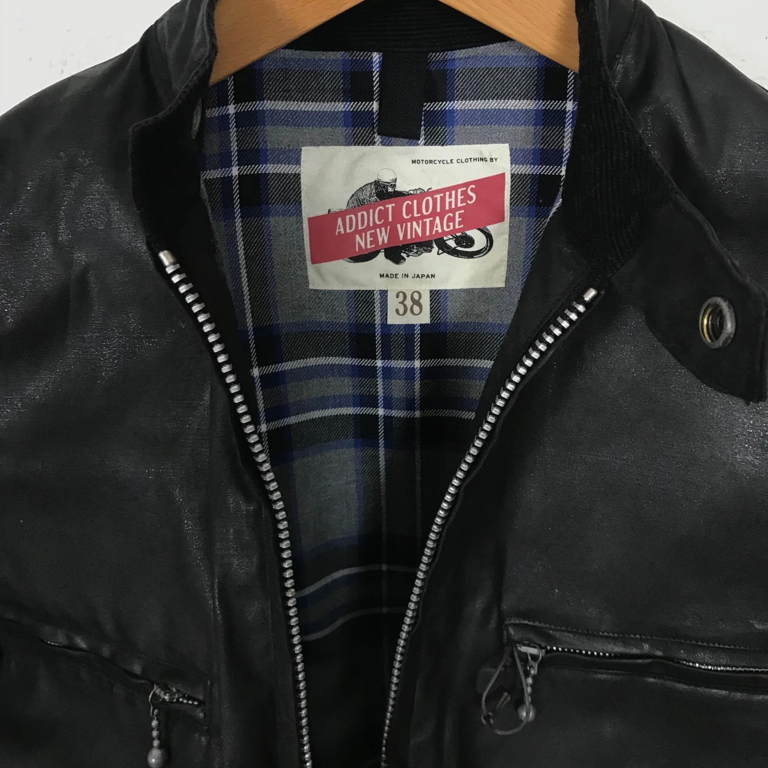 addict clothes | ad-wx-04 waxed clubman jacket - Image 6