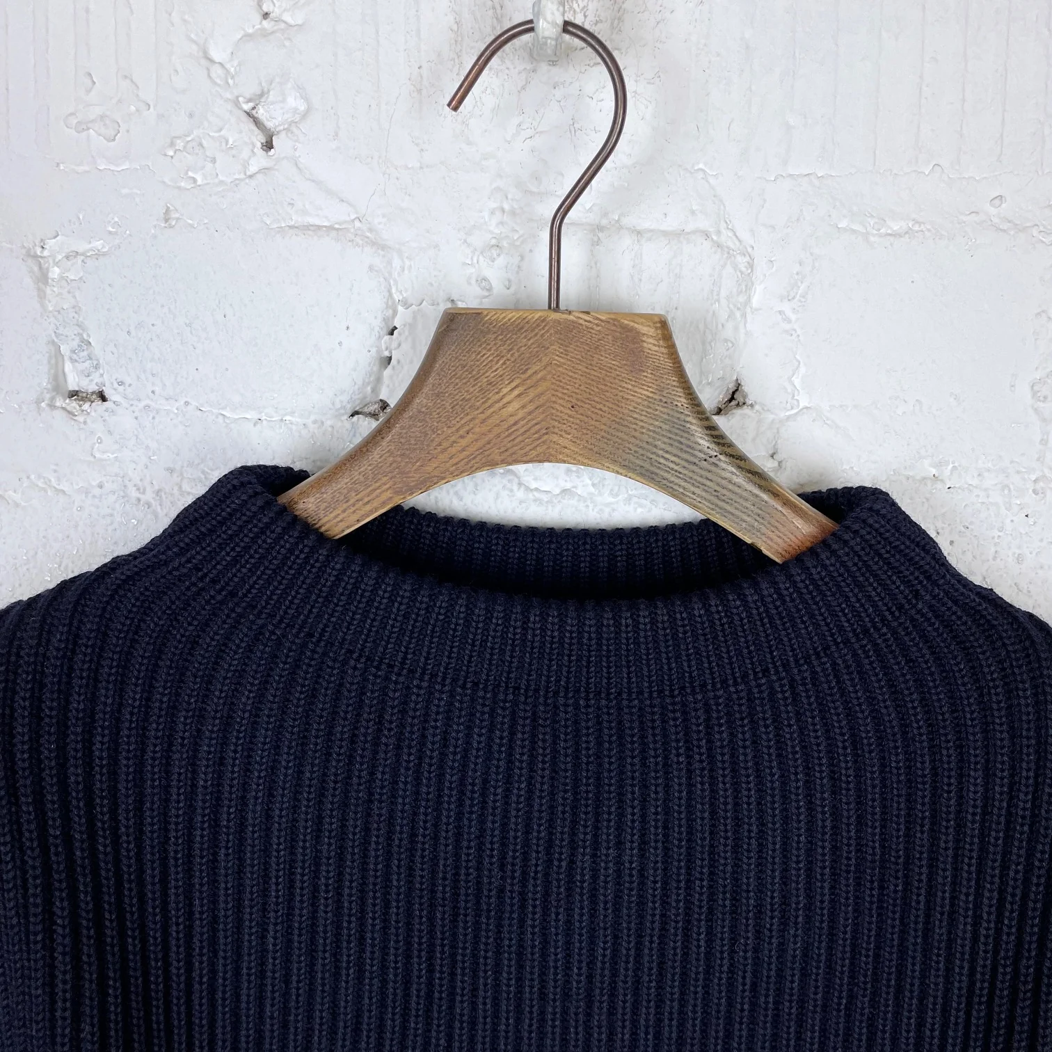 andersen-andersen | navy crewneck sweater navy blue - Image 3