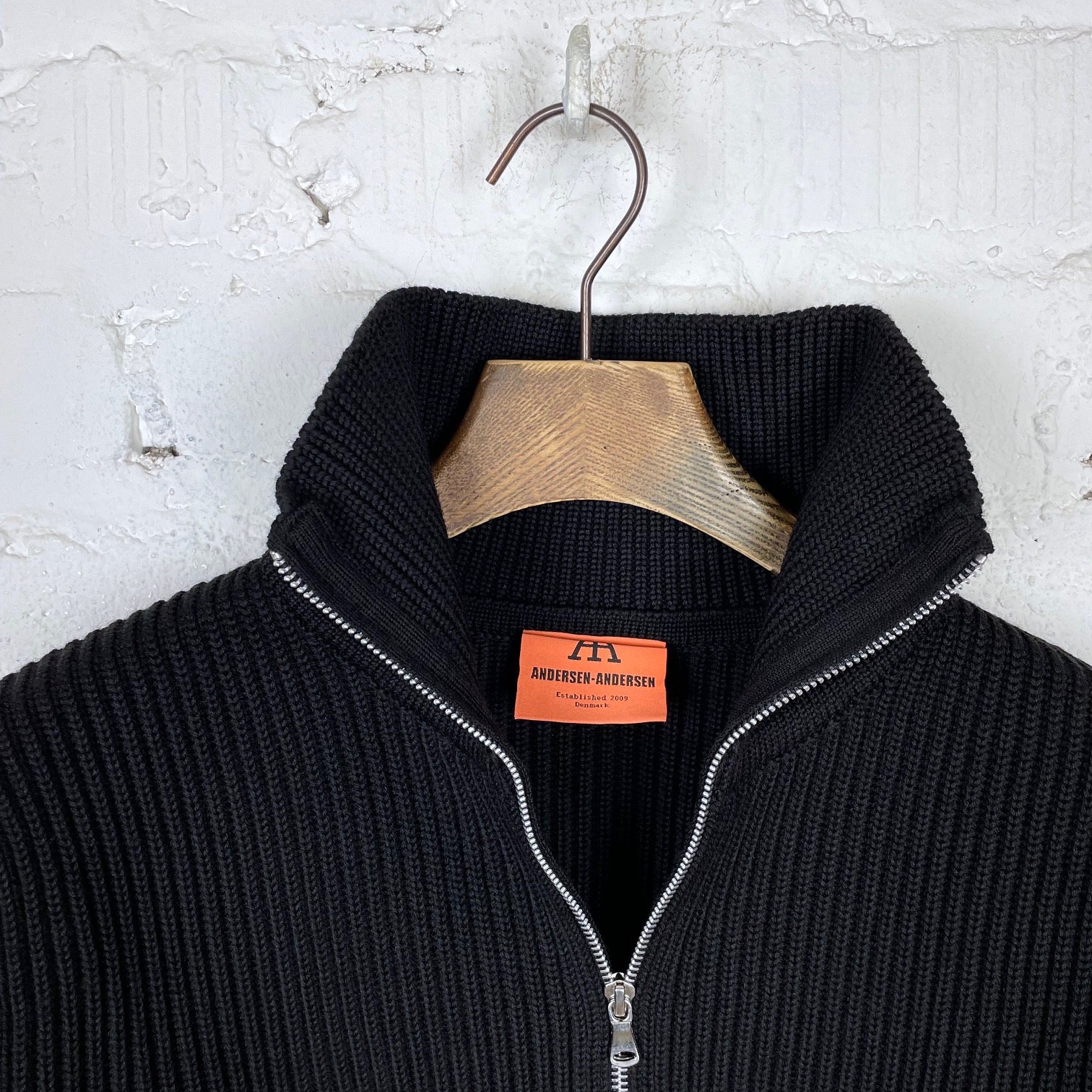 andersen-andersen | navy full-zip pockets black - Image 5