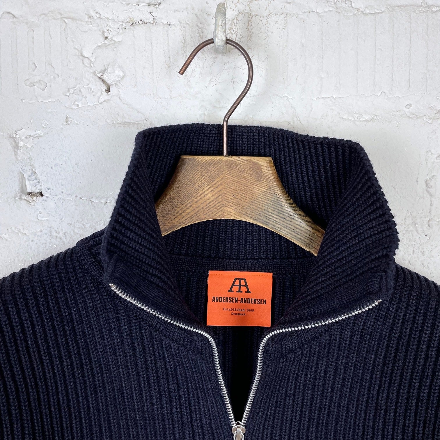 andersen-andersen | navy full-zip pockets navy blue - Image 5