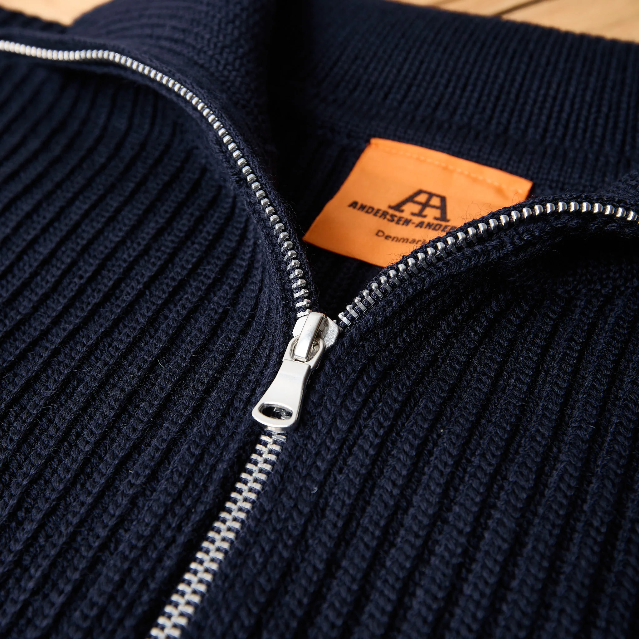 andersen-andersen | navy half-zip navy blue - Image 3