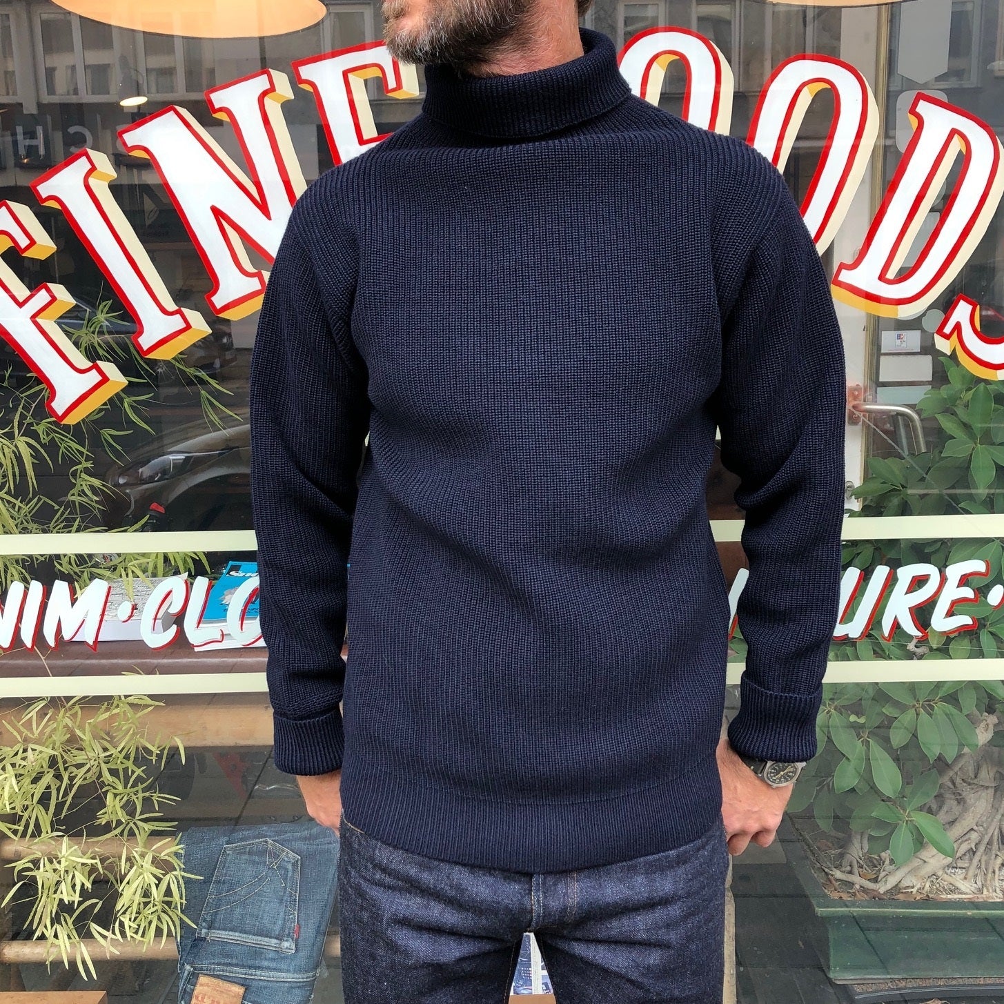 andersen-andersen | sailor turtleneck sweater navy - Image 3