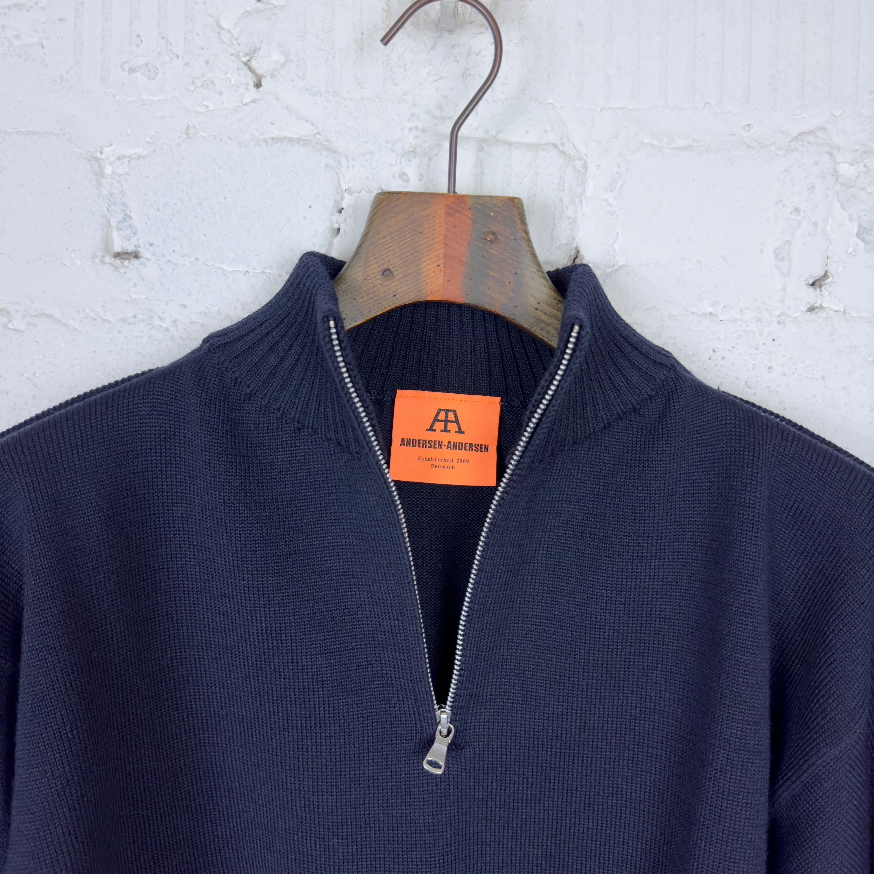 andersen-andersen | seaman half-zip navy blue - Image 3