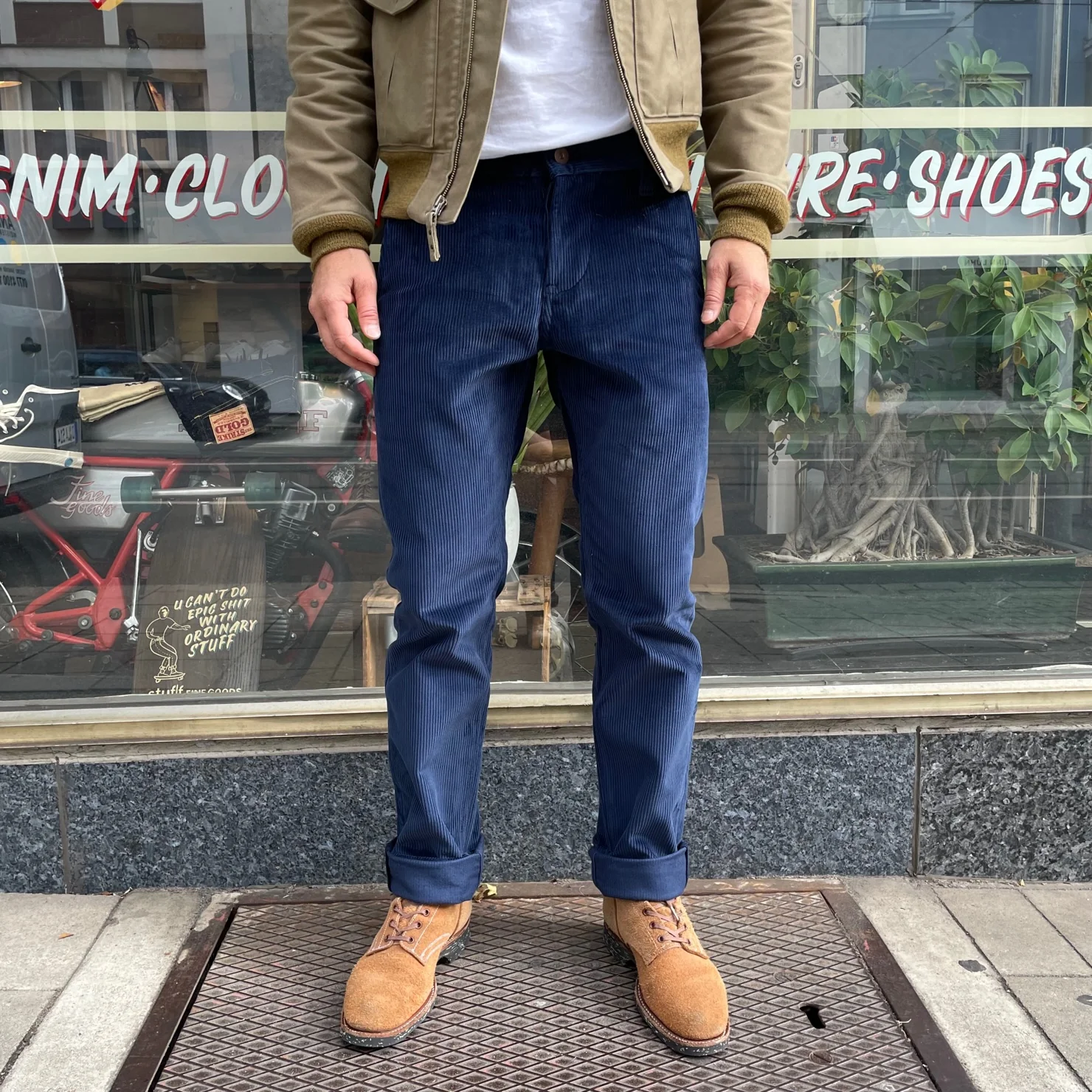 blaumann jeanshosen | cord chino blue - Image 3