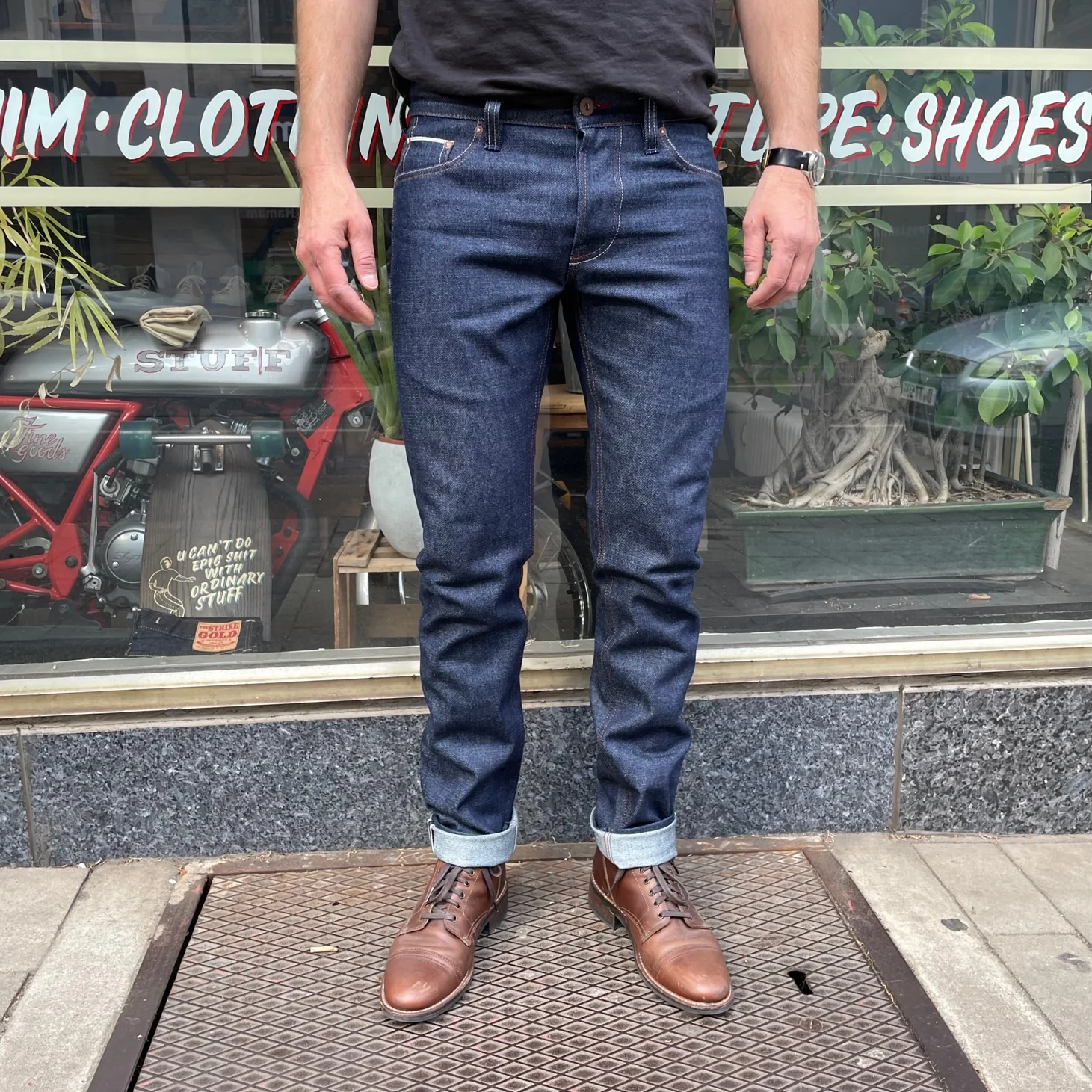 blaumann x stuf|f | bjxsfg3 slim, 14.5oz german denim - Image 3