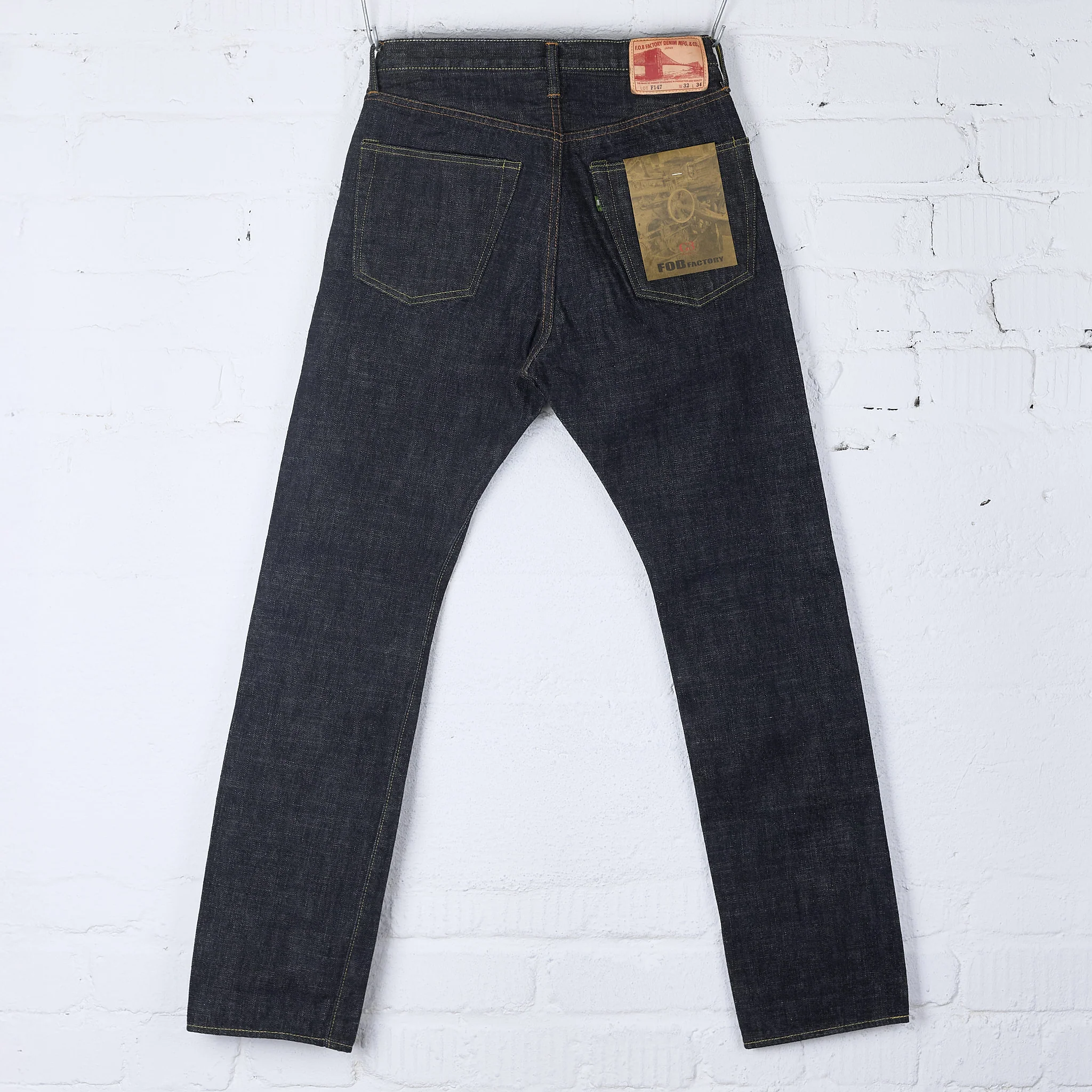 fob factory | f147 g3 selvedge denim 5p rinsed - indigo - Image 4