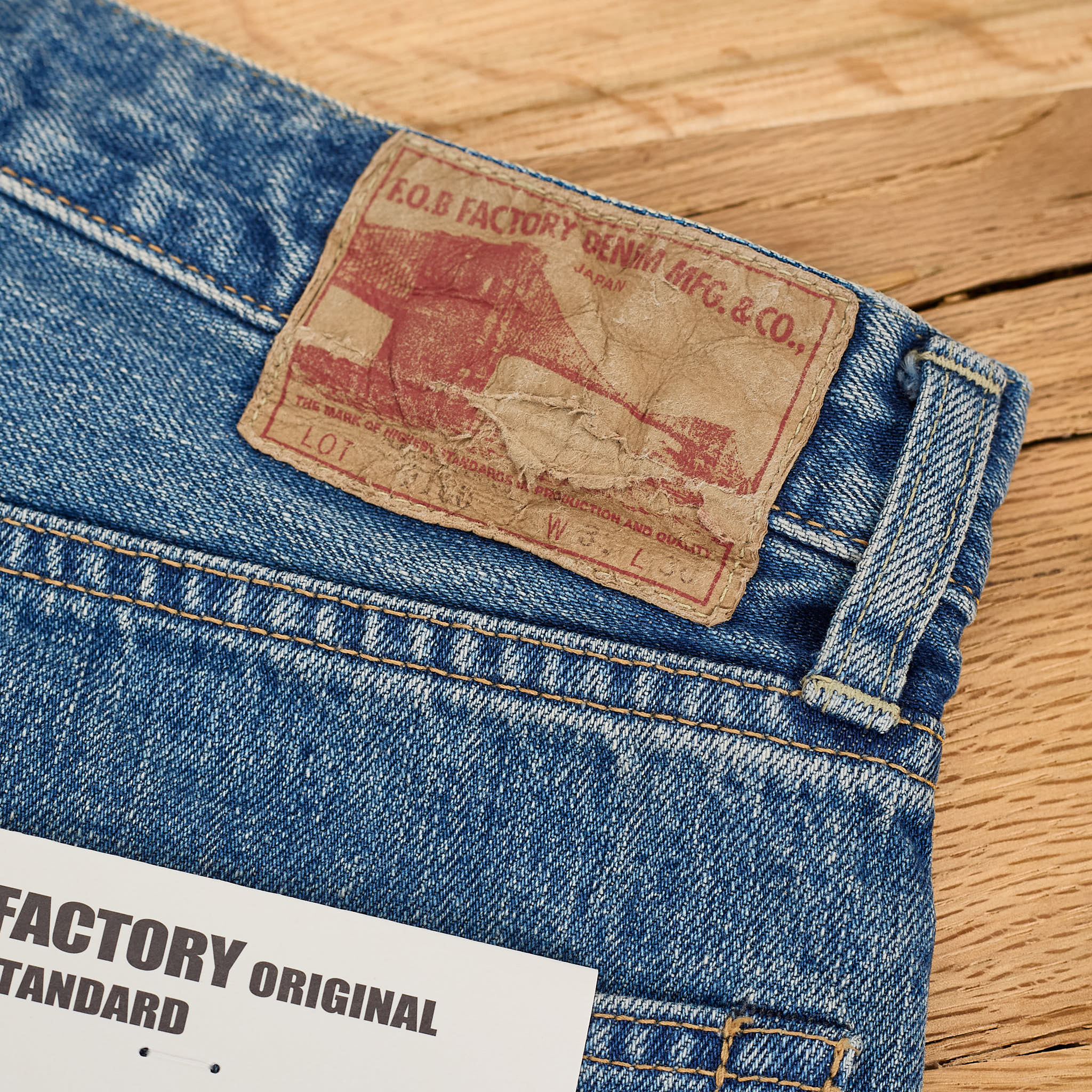 fob factory | f160 66 selvedge denim 5p used wash  - indigo - Image 7