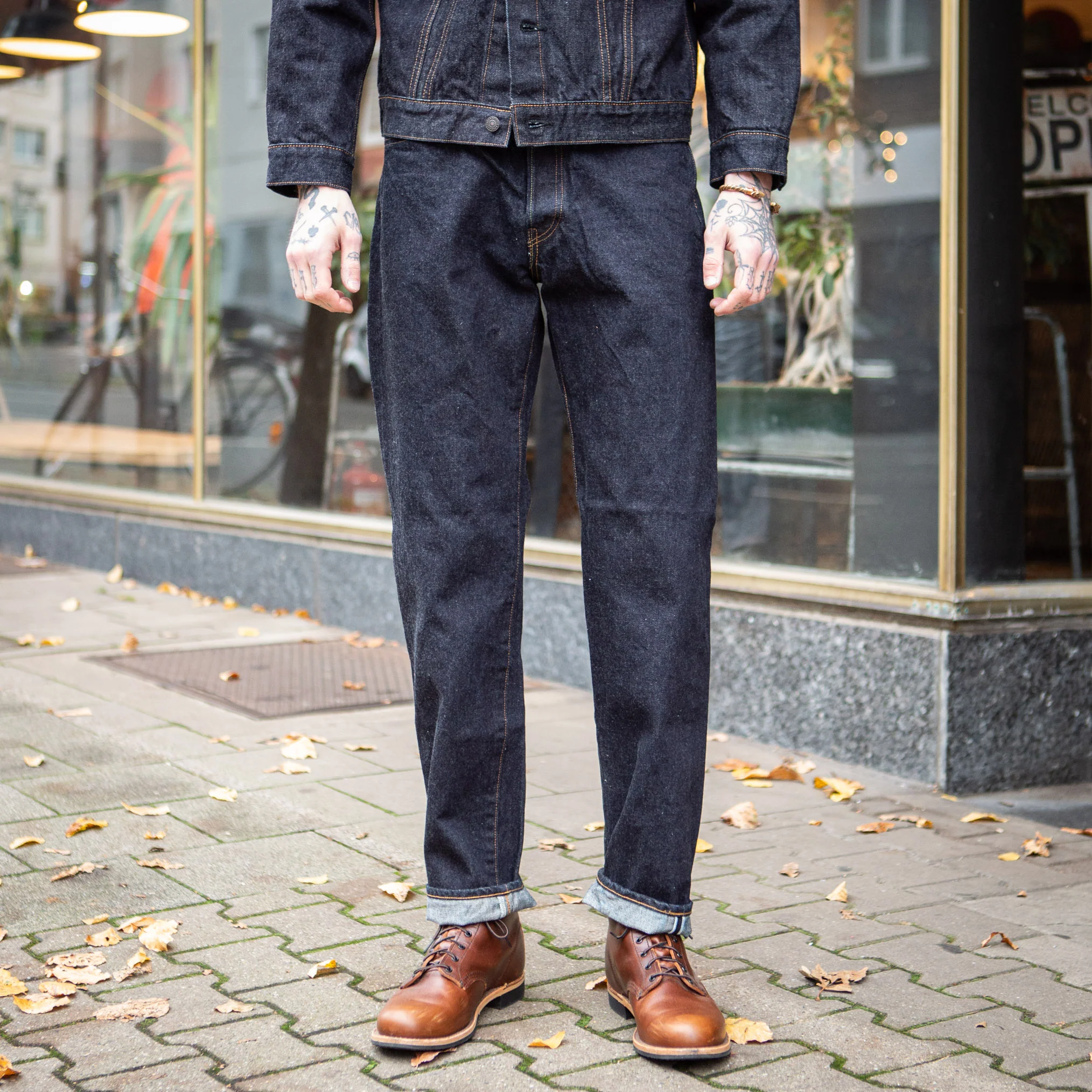 fob factory | f165 selvedge garage denim 5p rinsed  - indigo - Image 3