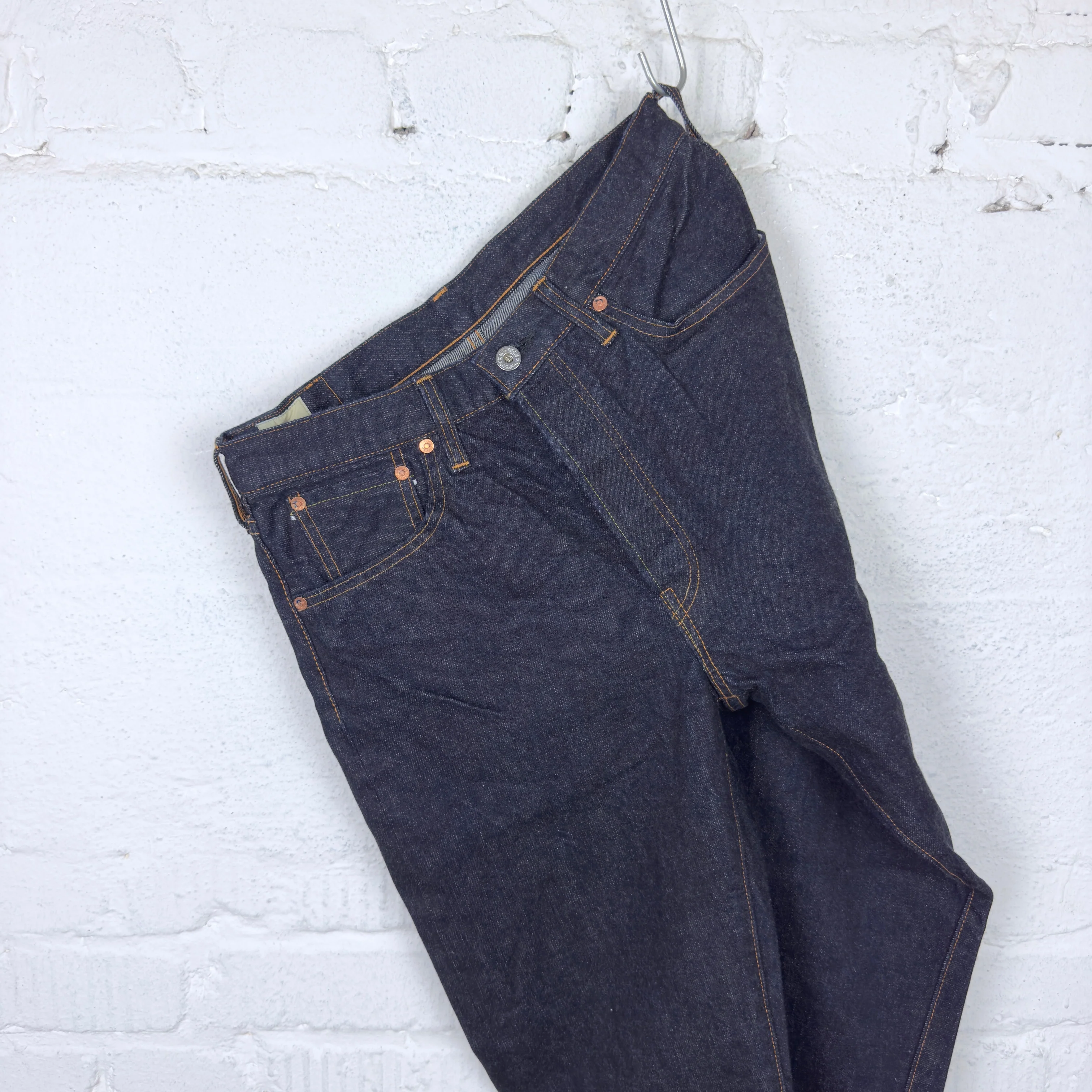fob factory | f165 selvedge garage denim 5p rinsed  - indigo - Image 4