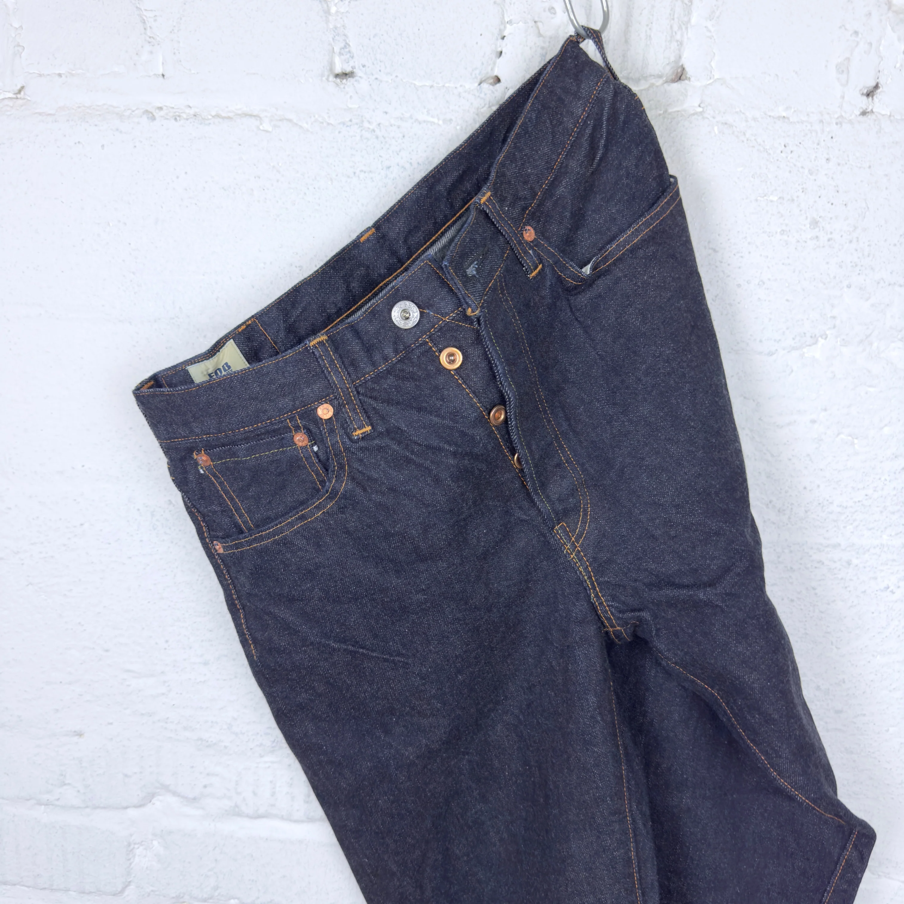 fob factory | f165 selvedge garage denim 5p rinsed  - indigo - Image 5