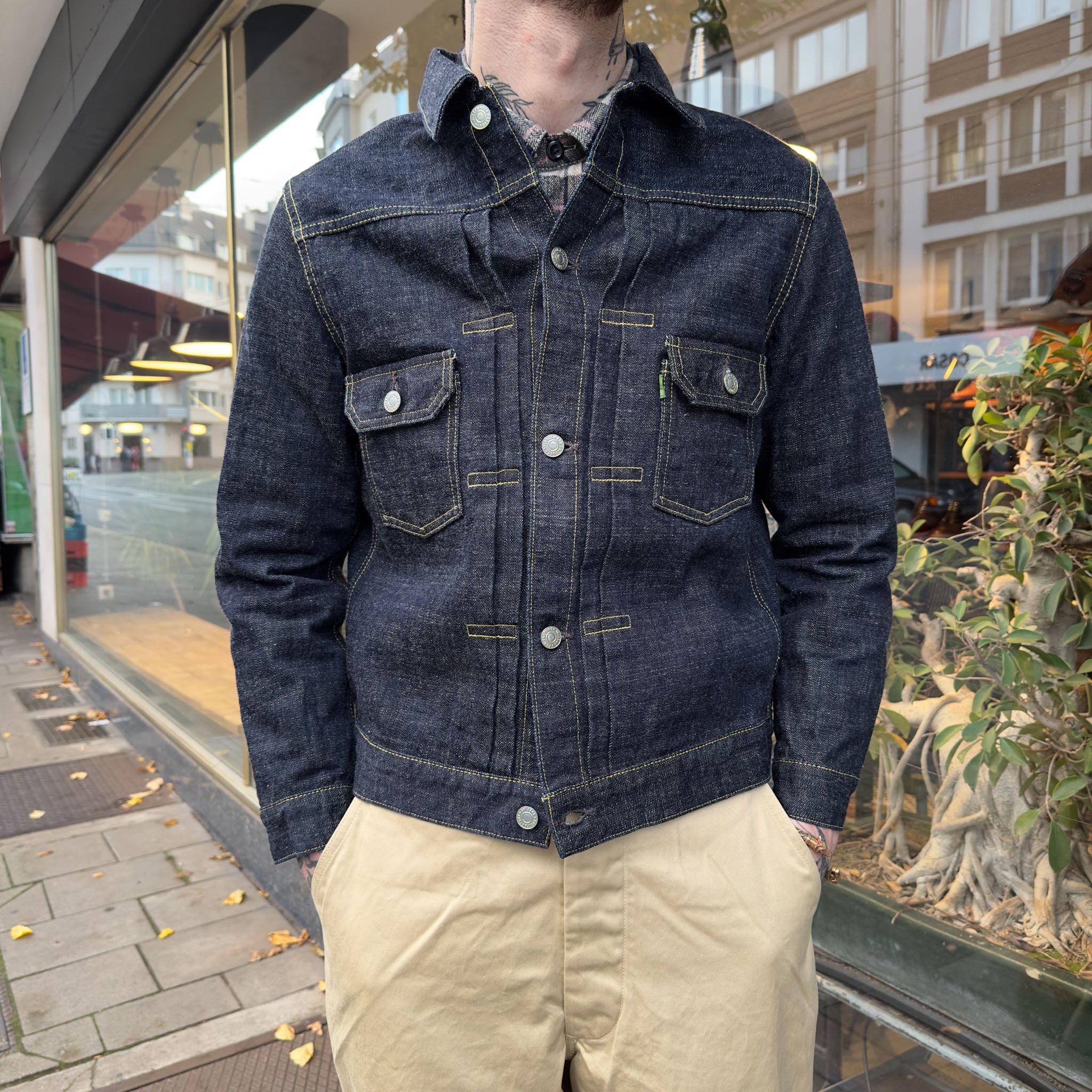 fob factory | f2378 g3 denim 2nd jk - indigo - Image 3