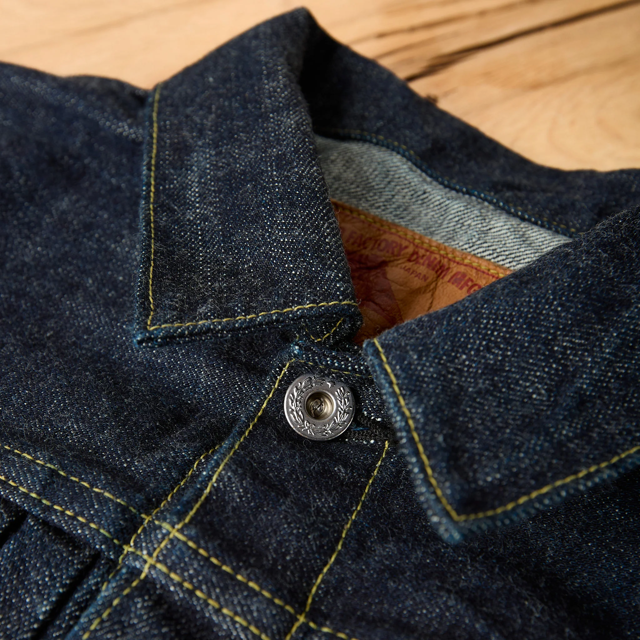 fob factory | f2460 wwll denim blouse - Image 4