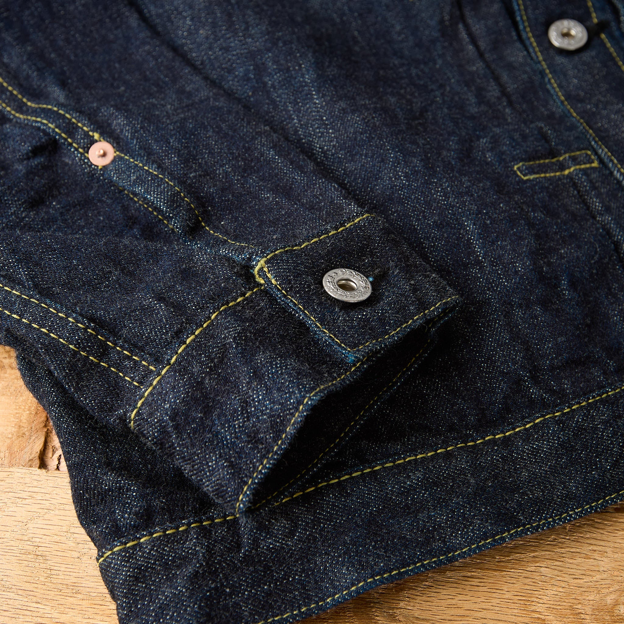 fob factory | f2460 wwll denim blouse - Image 5