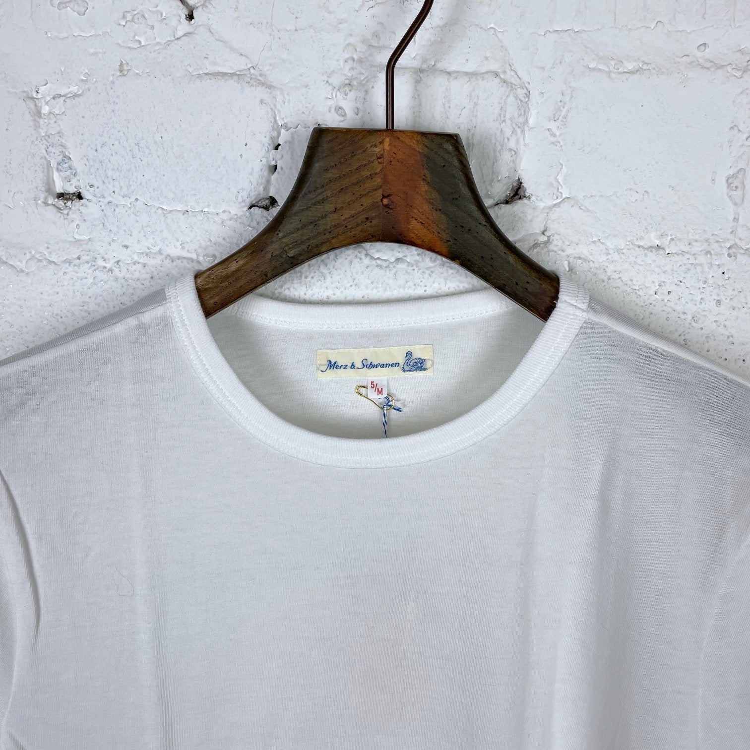 merz b. schwanen | 1950s crew neck tee white - Image 4
