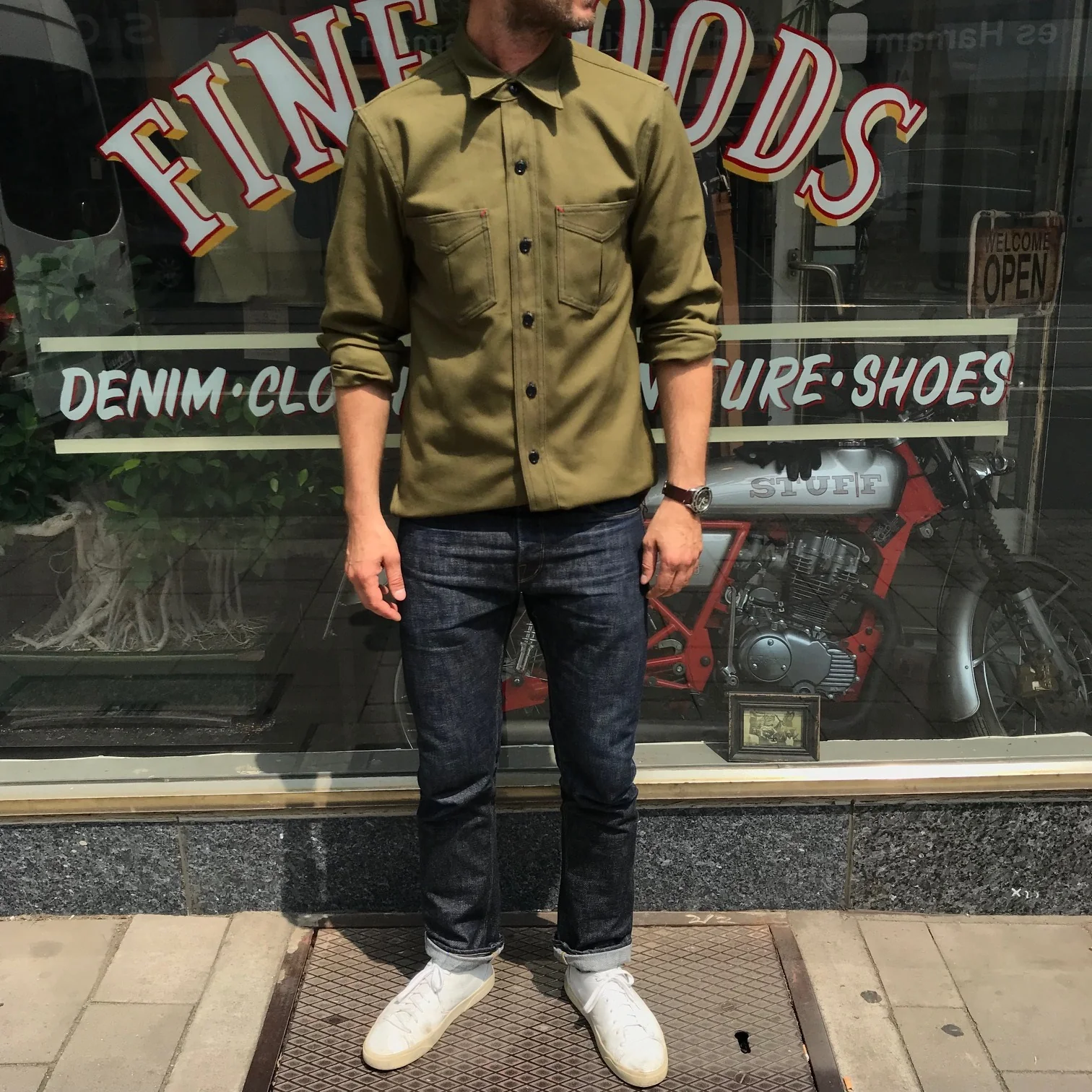 mister freedom | ranger shirt nos olive birdseye piqué - Image 6