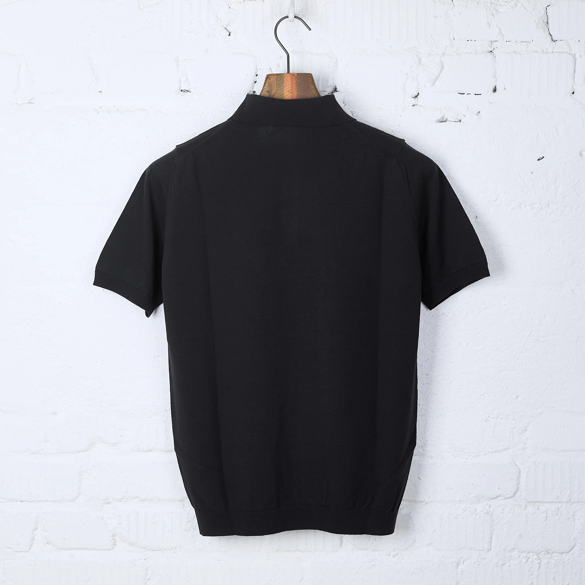 mooncastle | ic2 ice cotton polo shirt black - Image 4