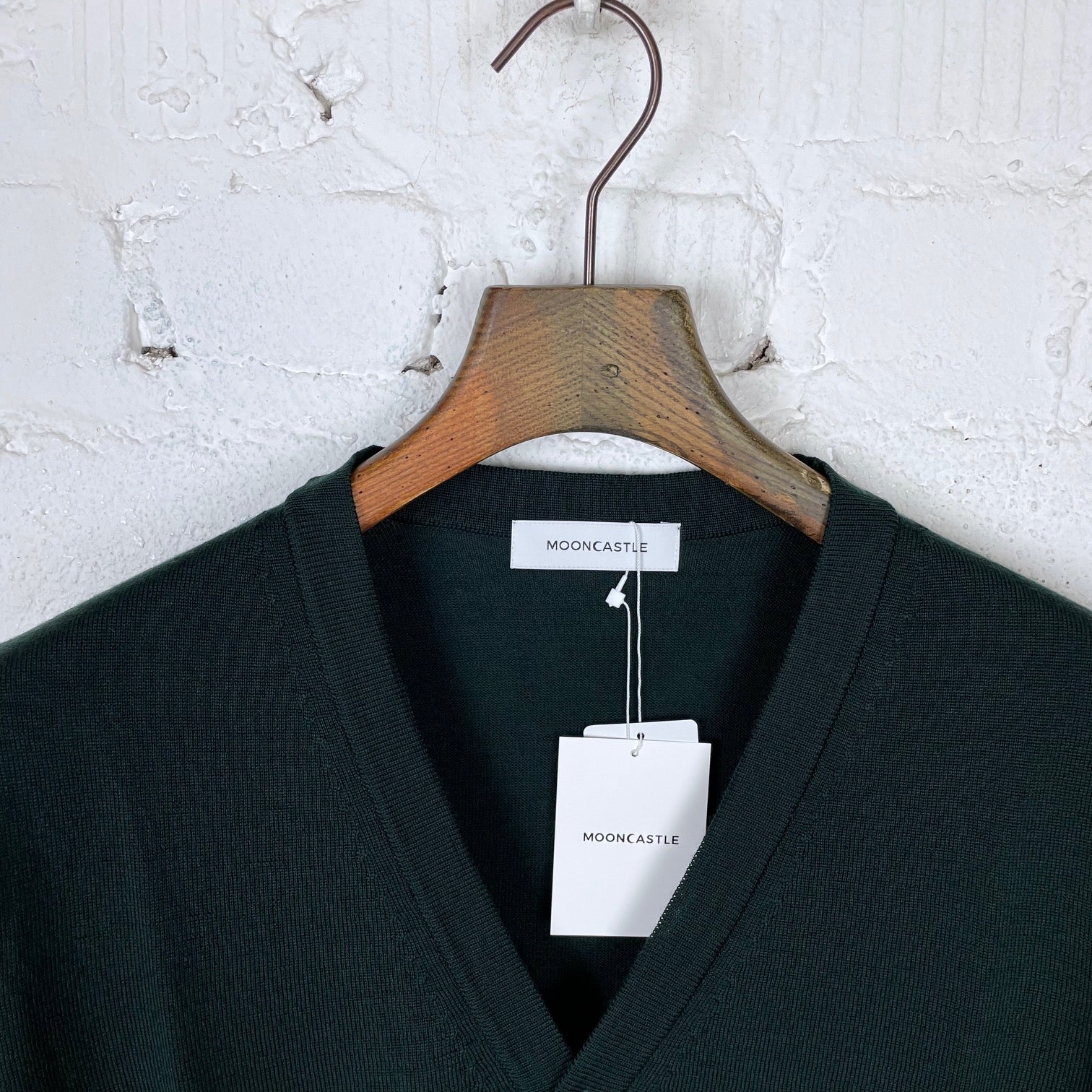 mooncastle | wool cardigan green - Image 4