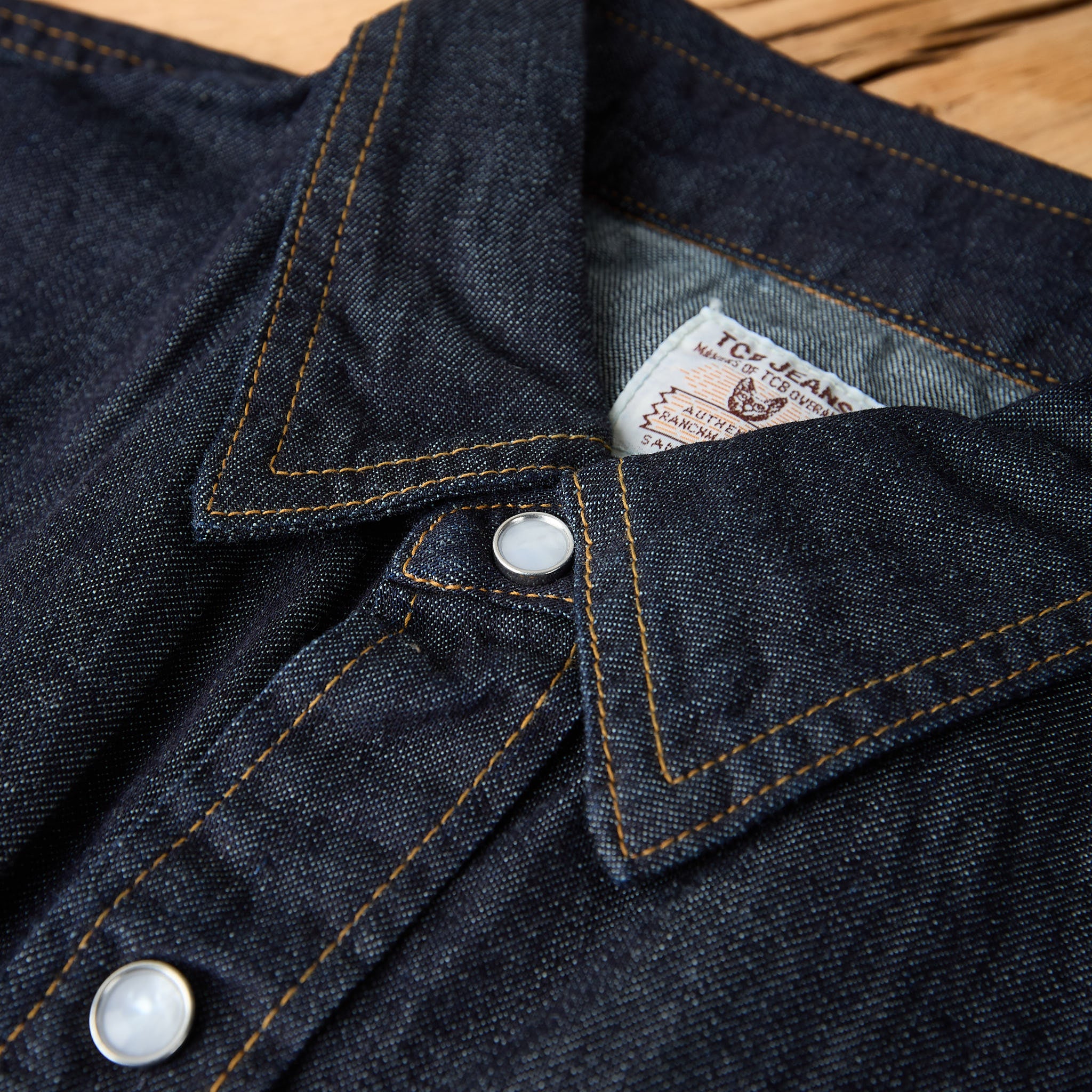 tcb | ranchman 8.5oz denim western shirt - Image 4