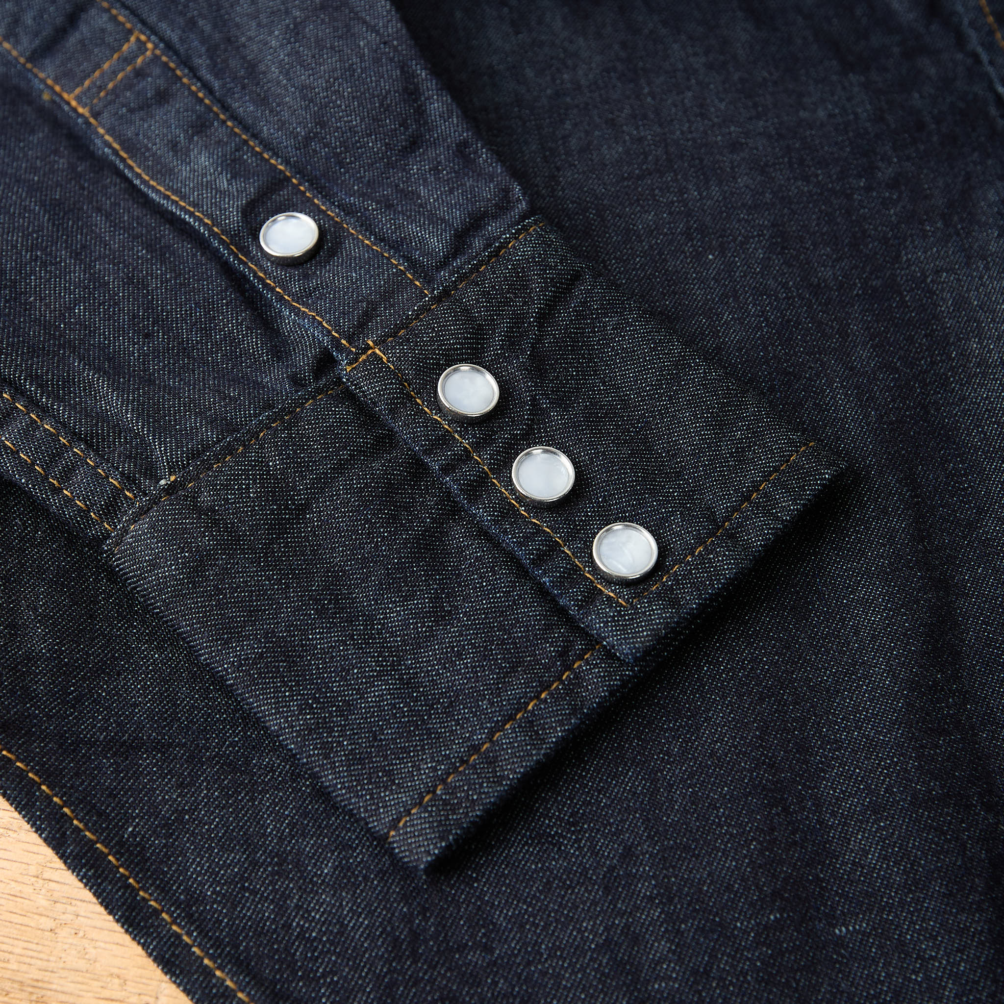 tcb | ranchman 8.5oz denim western shirt - Image 5