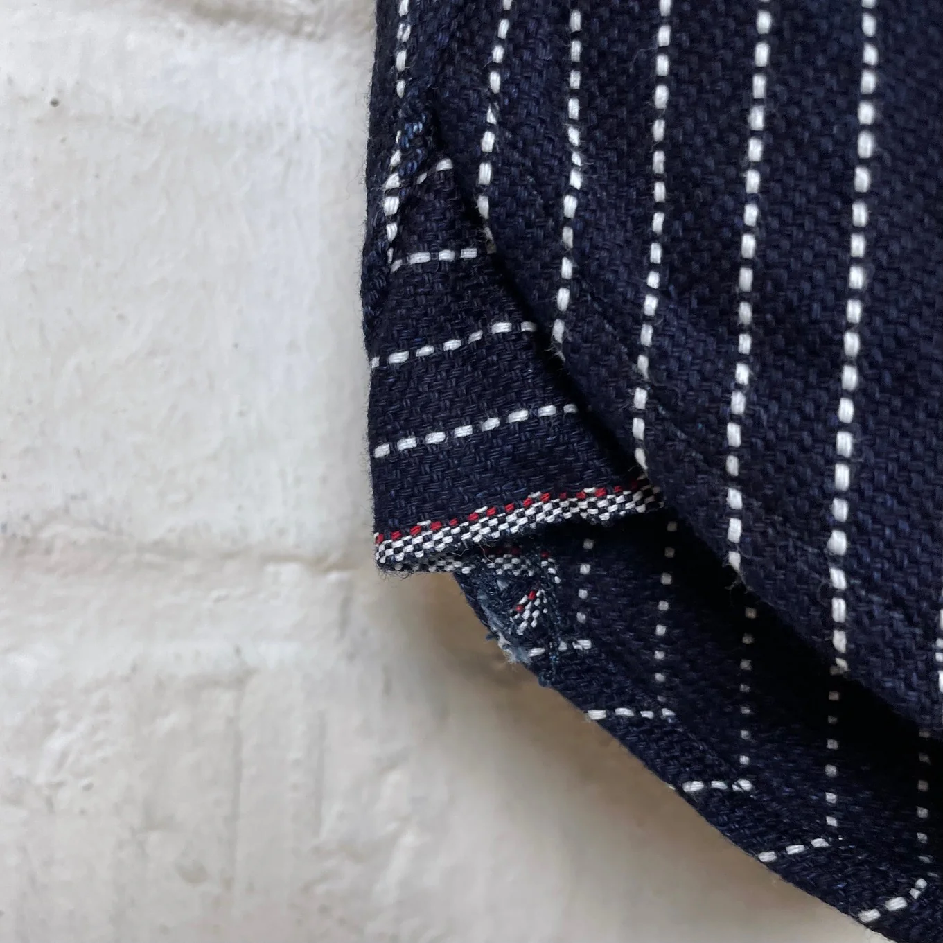 ues | indigo stripe heavy flannel shirt - Image 5